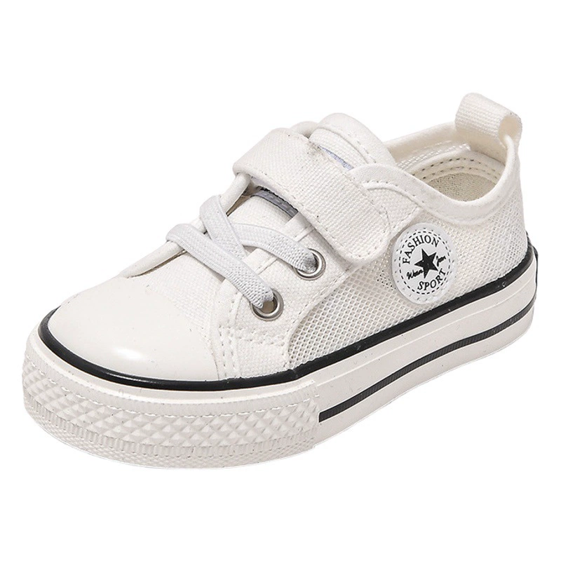 Детская парусиновая обувь Детская сетчатая обувь из дышащей сетки, летняя Новинка 2022 года, маленькая белая обувь для мальчиков, повседневная обувь для девочек
