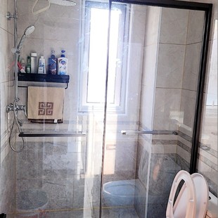 Hotel Hotel L-shaped transfer shower room glass partition bathroom dry and wet separation door bathroom bathroom manufacturers