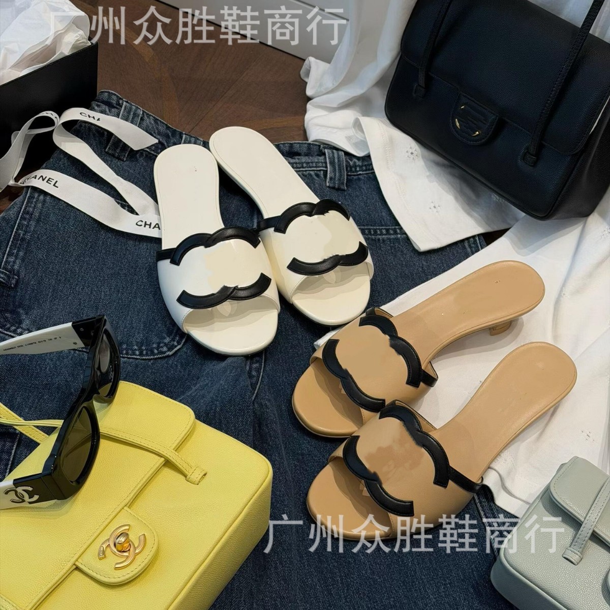 高版C家2026新款凉拖鞋女镂空夏款外穿平底沙滩休闲百塔跨境外贸