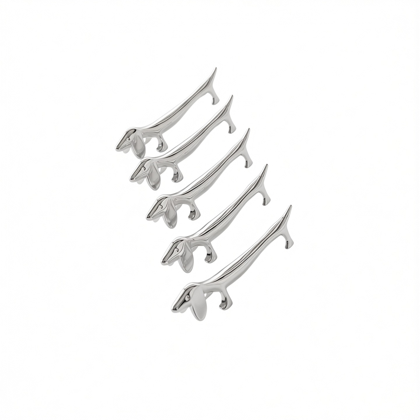 Portapalillos metálico lindo, diseño de perro y ciervo japonés, para vajilla palillos cuchillo y tenedor, ideal para hotel y hogar