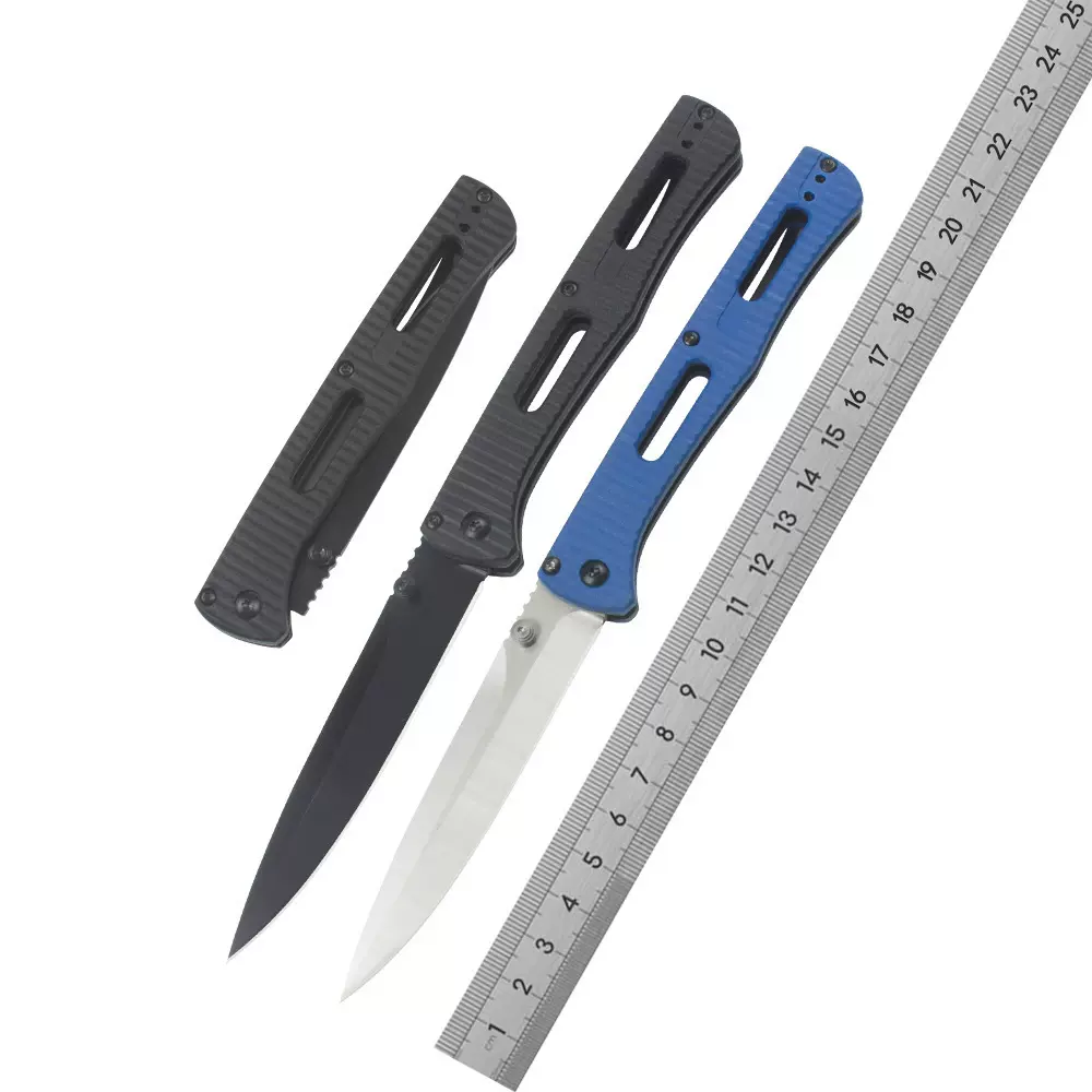 精品多功能蝴蝶417尼龙玻璃纤维手柄野外户外野营防身折叠刀锋利