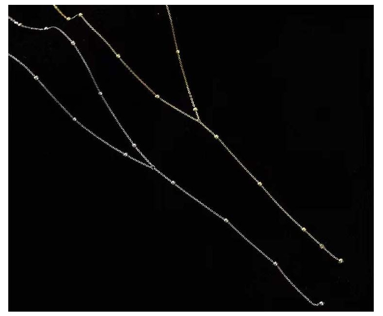 1g Weight 925 Sterling Silver Pendant Material 925 Sterling Silver Cable Chain Plating Geometric Necklace