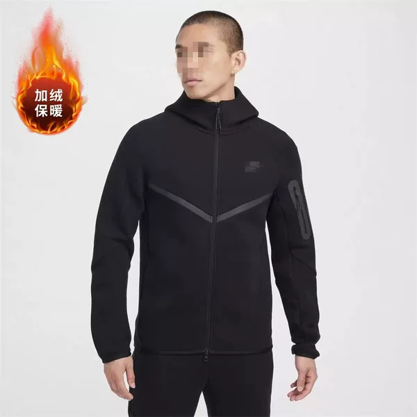 Windrunner Autumn and Winter Fleece-Lined Hooded Sweatshirt for Men and Women, Sports Casual Zip-Up Jacket, Warm Outerwear, Quanzhou Windrunner
