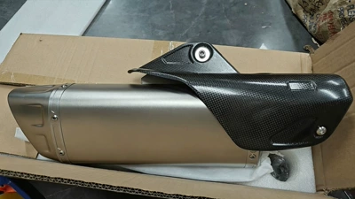 pipe, Exhaust pipe - 23real-carbon-cover-laser