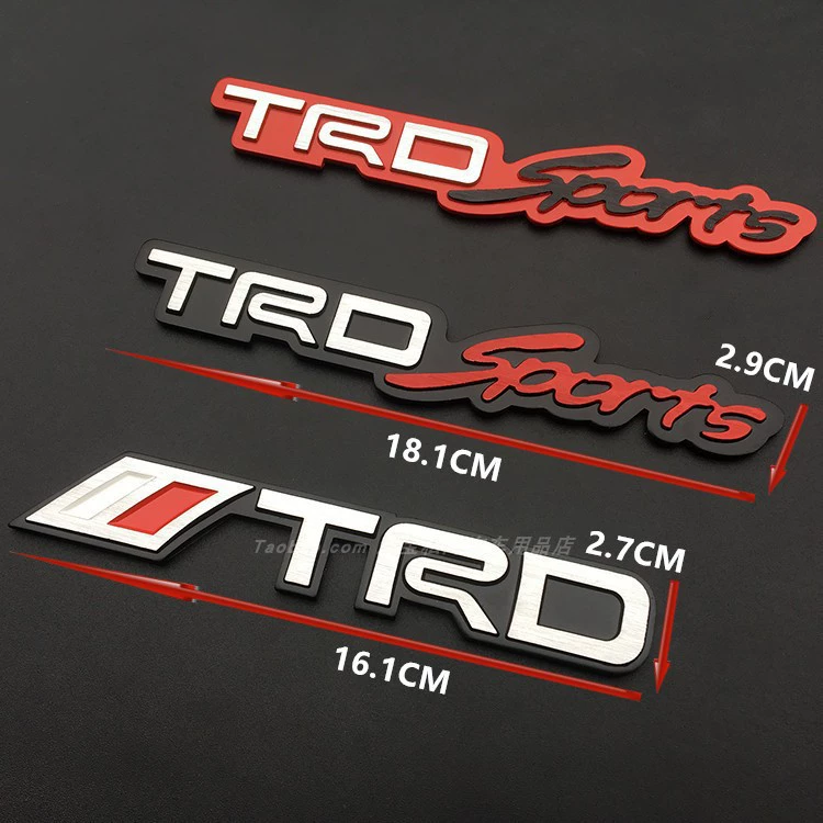 Применимо к личности автомобиля Ruizhi Camry TRD азиатский дракон TRD ярлык автомобиля модифицированного металла средний - сетевой ярлык