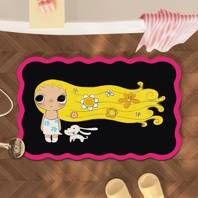 Avtomobil döşəmə paspasları Cartoon Anime Bathroom Floor Mat - yuy-jade-long-hair-4060cm25mm-diatom-mud