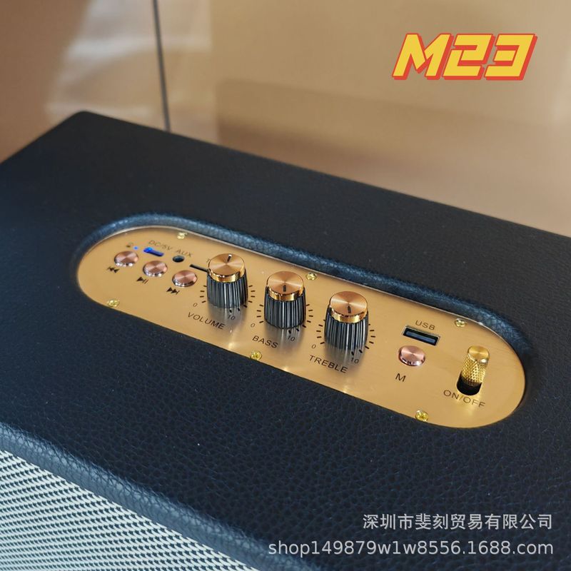 起爆金M23無線bluetoothスピーカー屋外大電力携帯家庭用ACTON高颜値復古木製音響|undefined