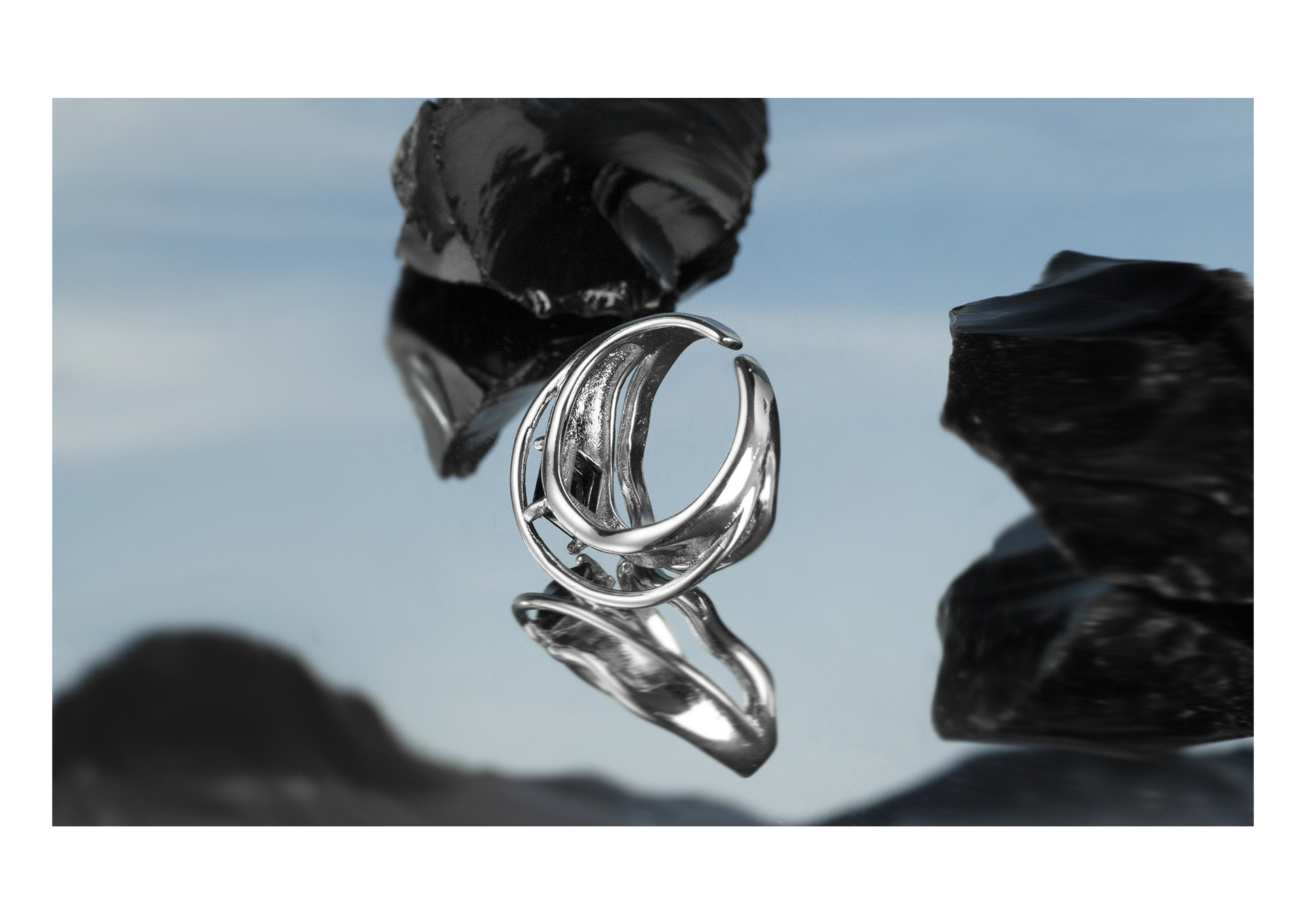 Fashion Waves Copper Plating Zircon Open Ring