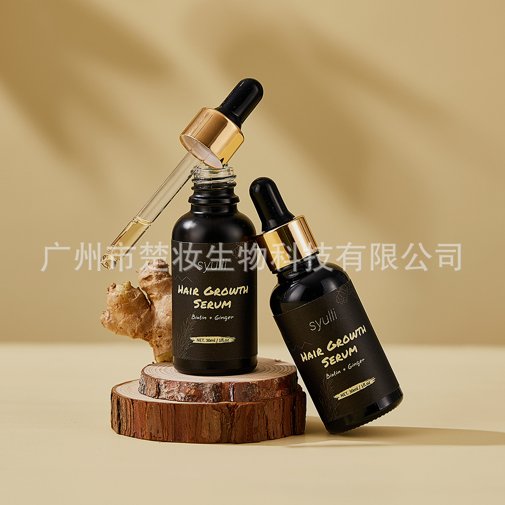 何首烏防脫護髮精華液頭皮清潔保濕補水清爽不油膩亞馬遜跨境批發