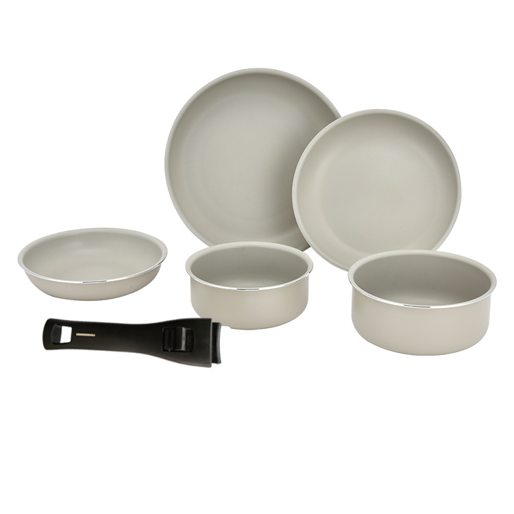 En stock mango extraíble sartén antiadherente conjunto bebé pequeño pan de leche sartén antiadherente sartén hogar