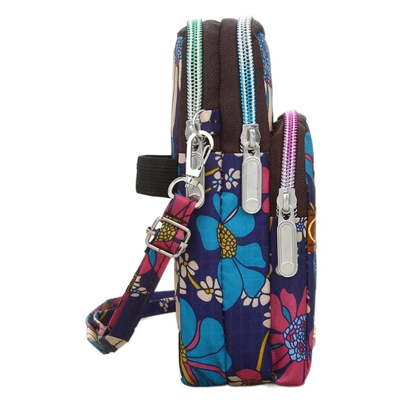 One-Shoulder Floral Arm Bag, Outdoor Running Arm Bag, Sports Fitness Equipment Arm Bag, Wrist Bag, Large Screen Mobile Phone Bag Arm Cover