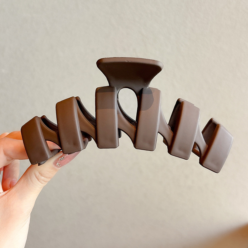 Clip de cabello refinado coreano para mujeres de alto nivel agarrar clips de cabello de tamaño grande detrás de la cabeza de cabello de tiburón clip de cabello lote de cabello