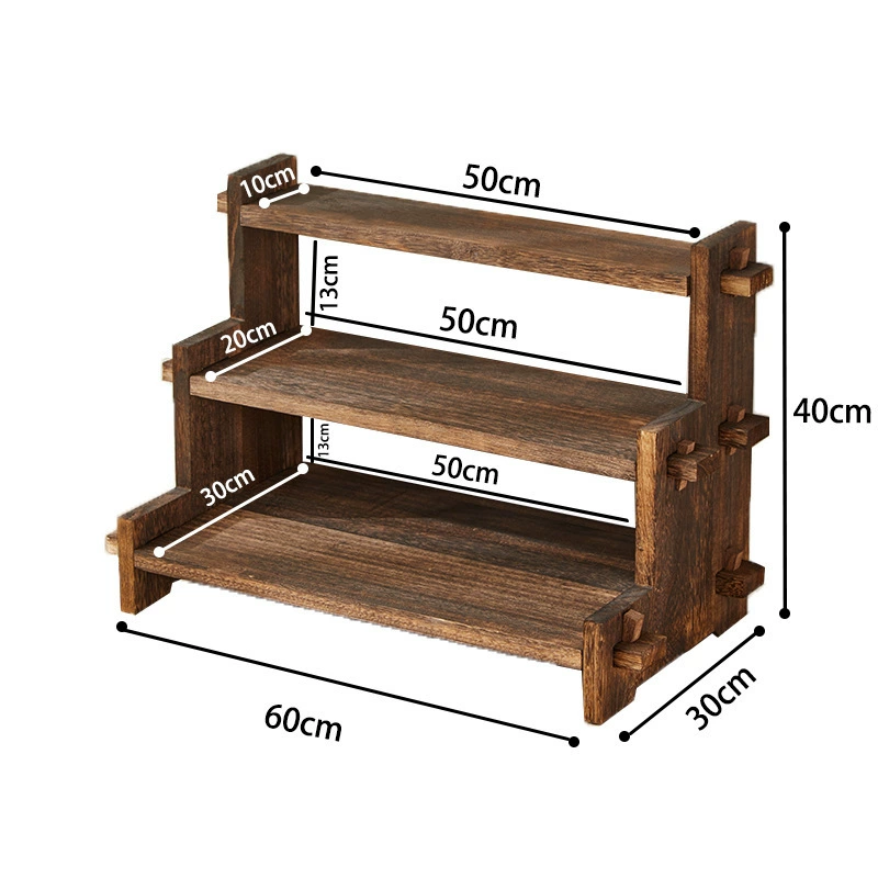 Multilayer tea set, teapot, tea cup from natural wood, storage system