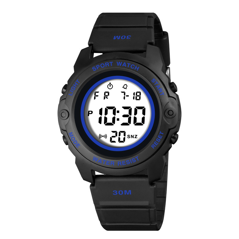 Mayorista de estudiantes varones de secundaria y secundaria adolescentes reloj electrónico de alarma de luz nocturna multifuncional reloj electrónico