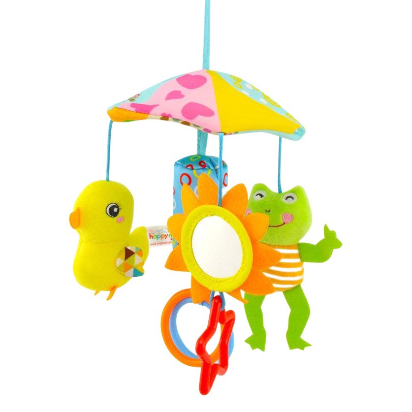 Sonajero de cama para bebé 0-1 año, de felpa, educativo, colgante para asiento de coche o cochecito, juguete calmante, entrega individual