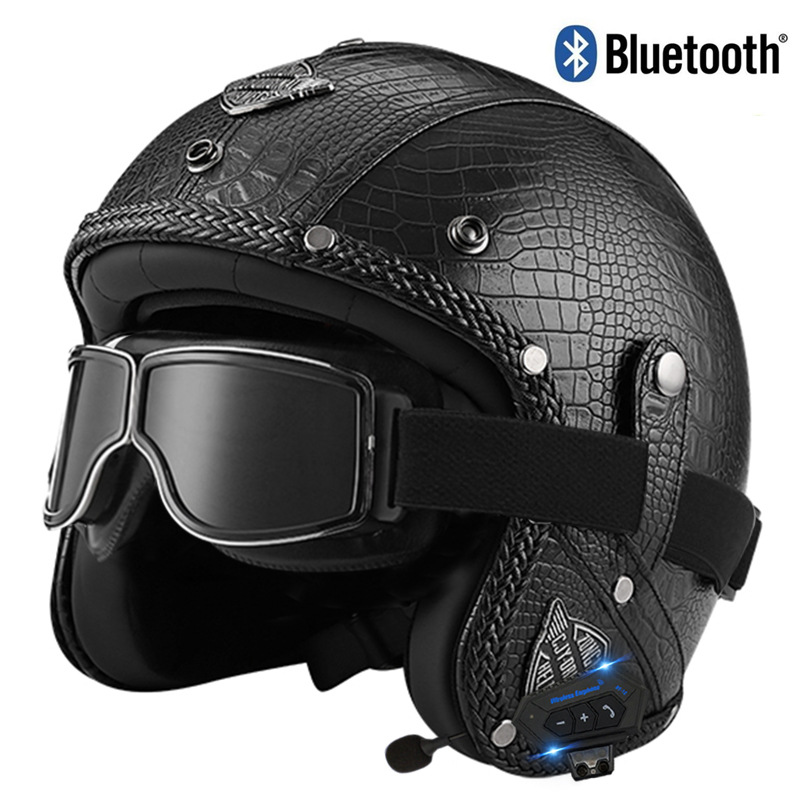 검은 악어 패턴 광장 복고풍 거울 블루투스