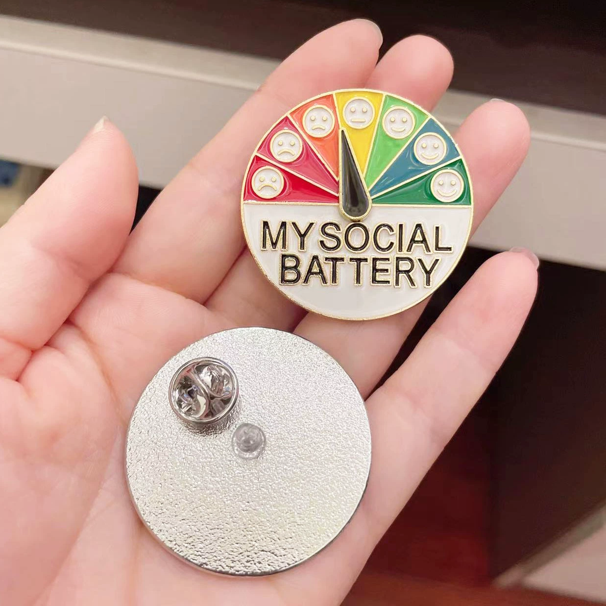Эмоцион brooch, металлическая нашивка, аксессуар для сумки