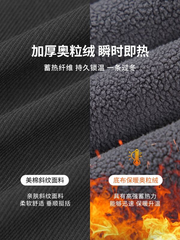 2025新款裤子男款秋季阔腿休闲裤宽松男生运动裤垂感长裤直筒卫裤|undefined