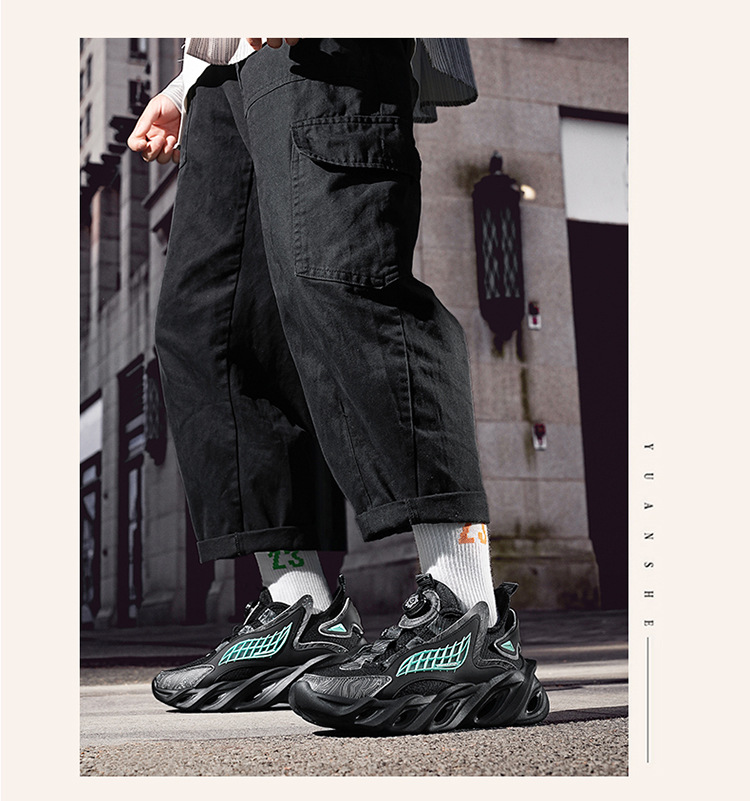 Men's Customized Rotating Buckle Summer Mesh Running Shoes_voghion.com