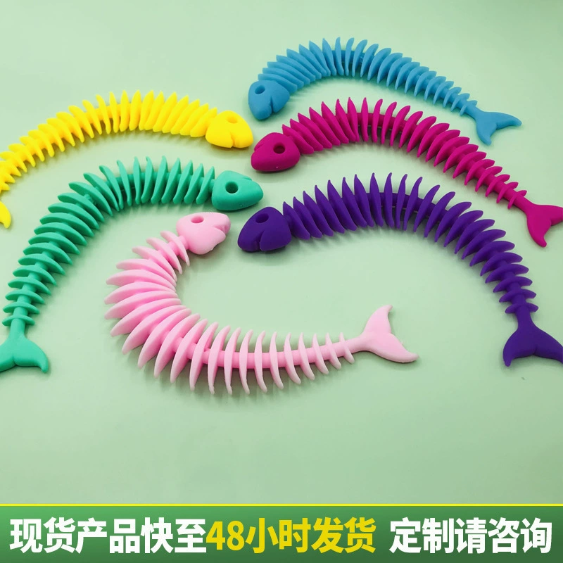 Новый браслет-антистресс «рыбья кость», необычный подарок для снятия стресса, игрушка для вечеринок, оптовая продажа с фабрики, гаджет для снятия стресса