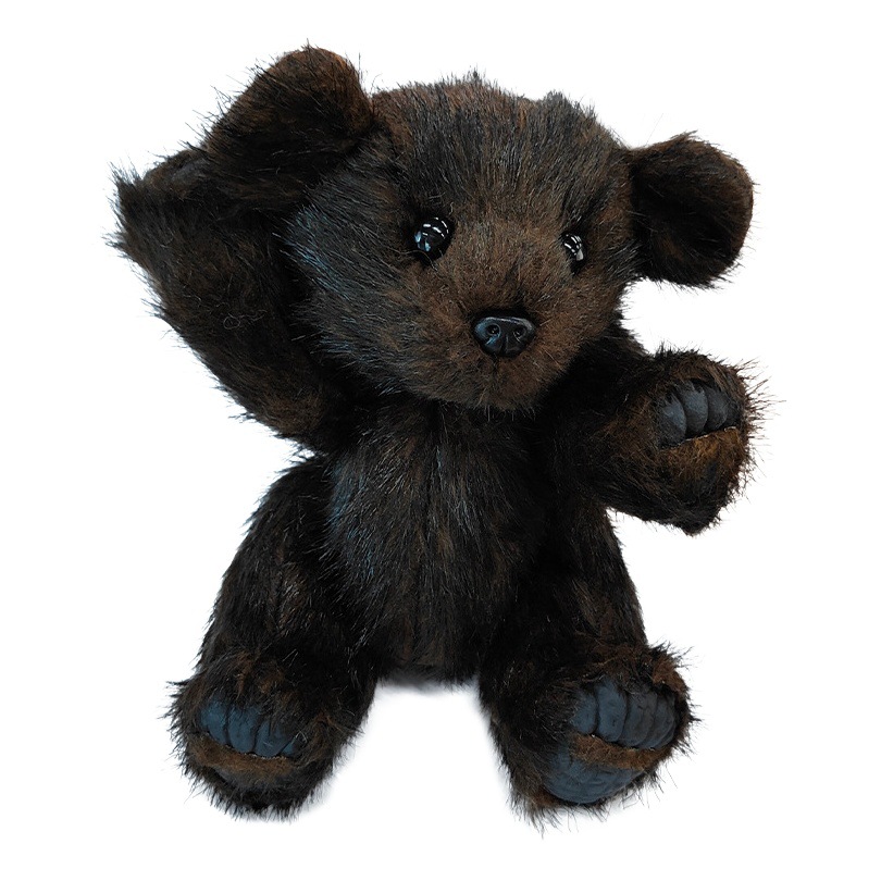 Oso marrón bebé lindo juguete de peluche Kaola decoración cabeza extremidades ajustable niños creativa pequeña muñeca mapache