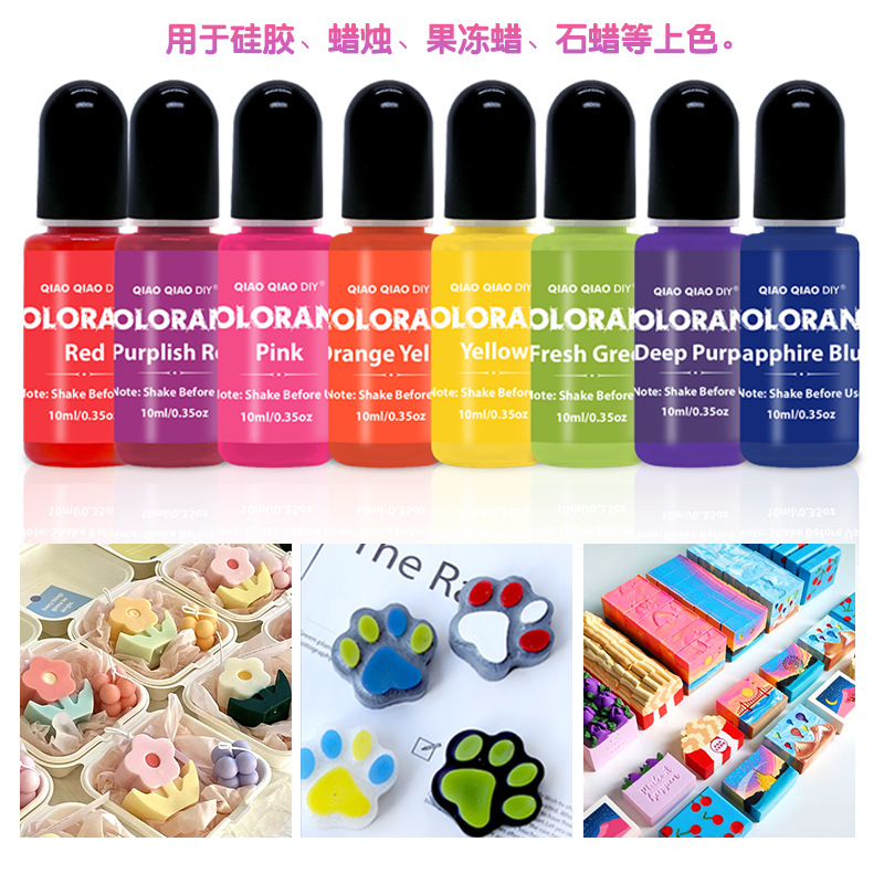 Hot selling pinch glue silicone coloring essence colorant diy handmade soap coloring dye cross-border new product