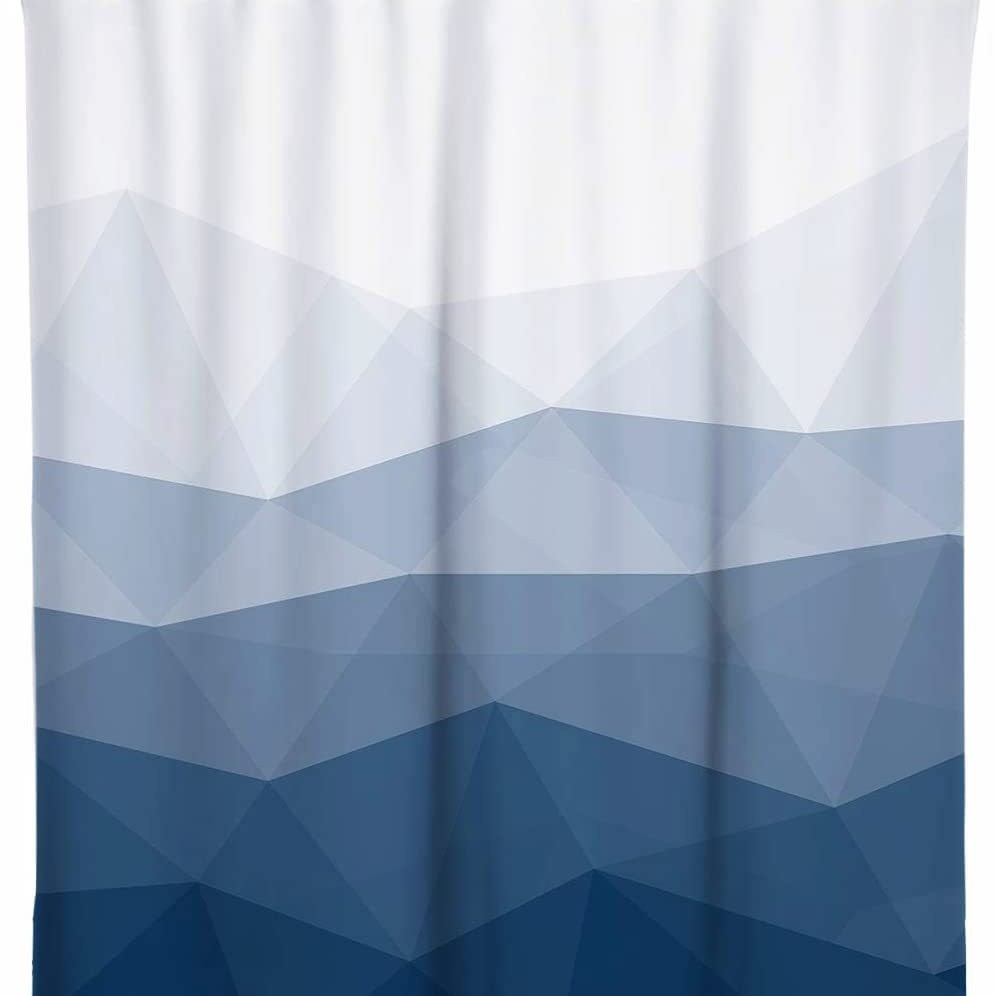 Empalme Cortina de ducha de tela impresa digital impermeable cuarto de baño cortina de partición fábrica transfronteriza Venta caliente