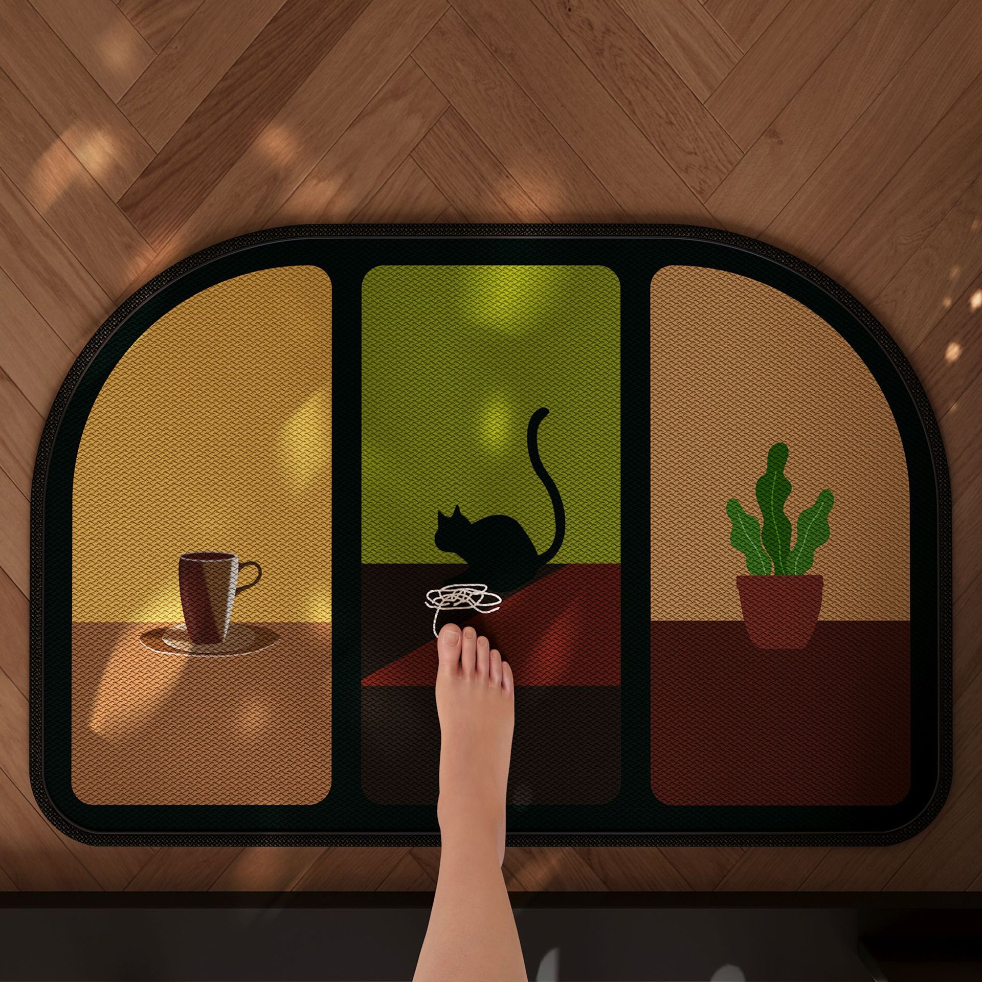 Alfombra de baño gruesa de alto nivel 2025 nuevo baño alfombra de piso de barro de diatomitas suave lavabo de baño doméstico