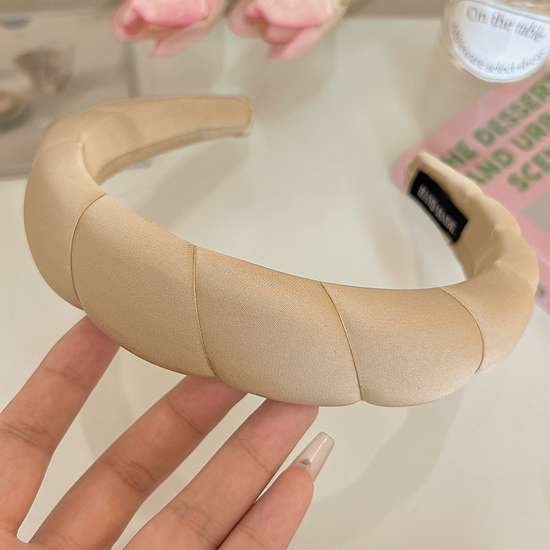 Esponja diadema accesorios para el cabello horquilla femenina invierno alta Cráneo presión superior lavado de cabello diadema Internet celebridad 2023 nuevo paquete de cabello tocado