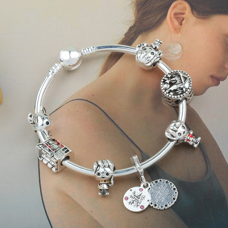 Cartoon Style Animal/Zodiac Alloy Cartoon Plating Beads Zircon Bracelet, Bracelet