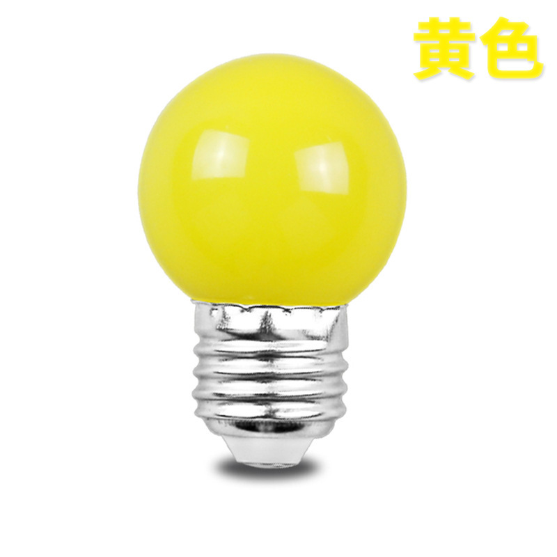 Ledカラー電球e 27元宵赤緑青黄橙ピンク紫装飾バーktv雰囲気提灯省エネランプ|undefined