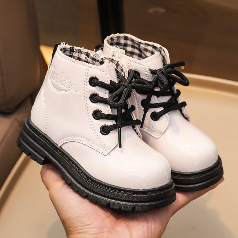 Children's Martin 2024 new girls' autumn and winter short British style boys' single boots_voghion.com