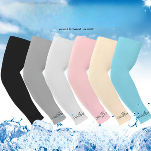 Korean style Sports Ice Silk oversleeve sun protection UV protection sports ice sleeve driving UV protection gloves manufacturer batch