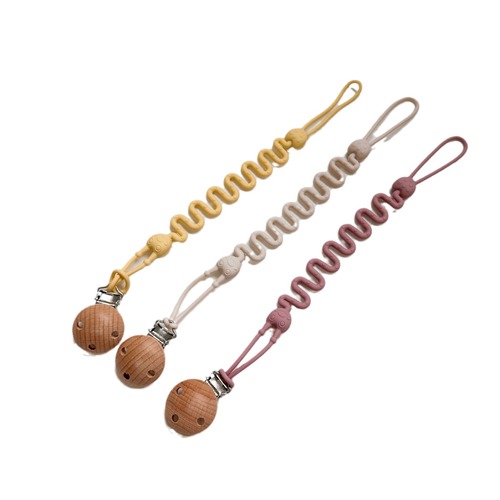 Cross-border Nordic simple style baby lace pacifier chain, anti-fall chain, biteable silicone anti-lost pendant