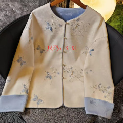 春の新型ファッション新中国式上着カーディガンコート国風ゆるいコート民族風洋風気質