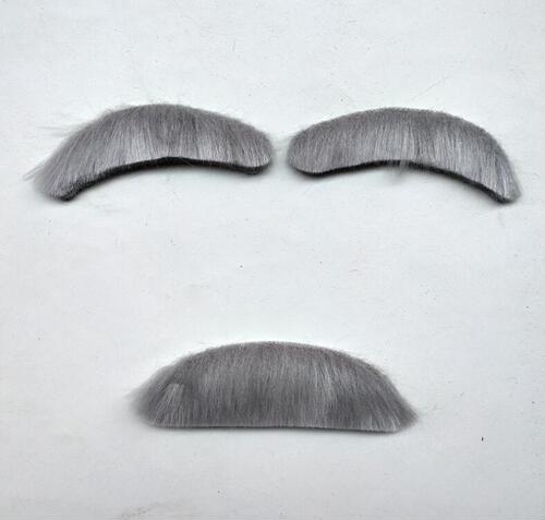 Grandpa cosplay old professor wig retro headgear cross-border hot selling props beard pipe glasses