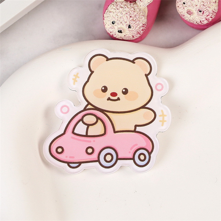 韓系萌えかわいい小黄熊アクリルブローチ漫画バッジペンダント義烏アクセサリーブローチカスタム卸売り|undefined