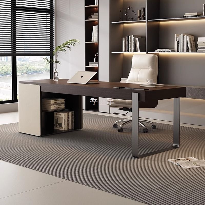 J 5 Italian minimalist solid wood desk study computer desk modern…