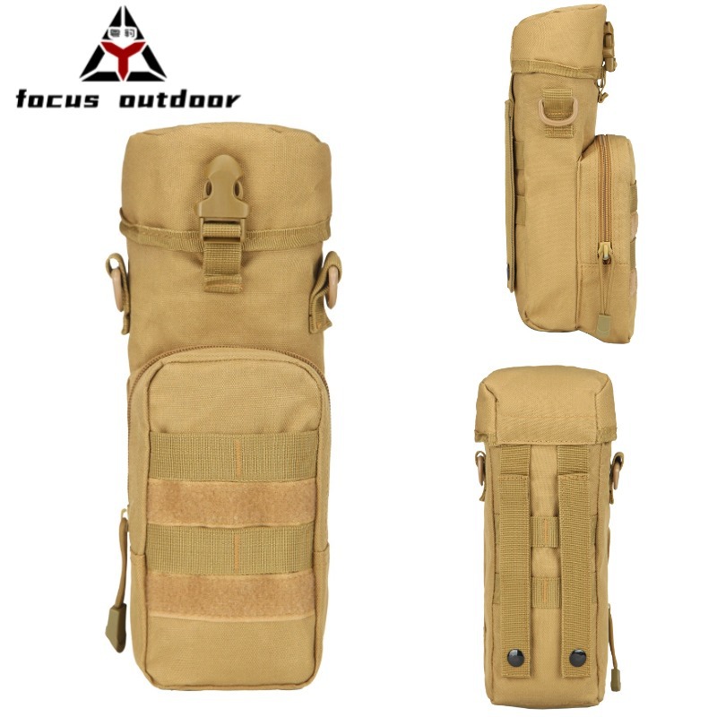 En stock al por mayor deportes al aire libre botella de agua bolsa crossbody bolso de la cintura molle montaje bolsa táctica multifuncional botella de agua bolsa de cintura
