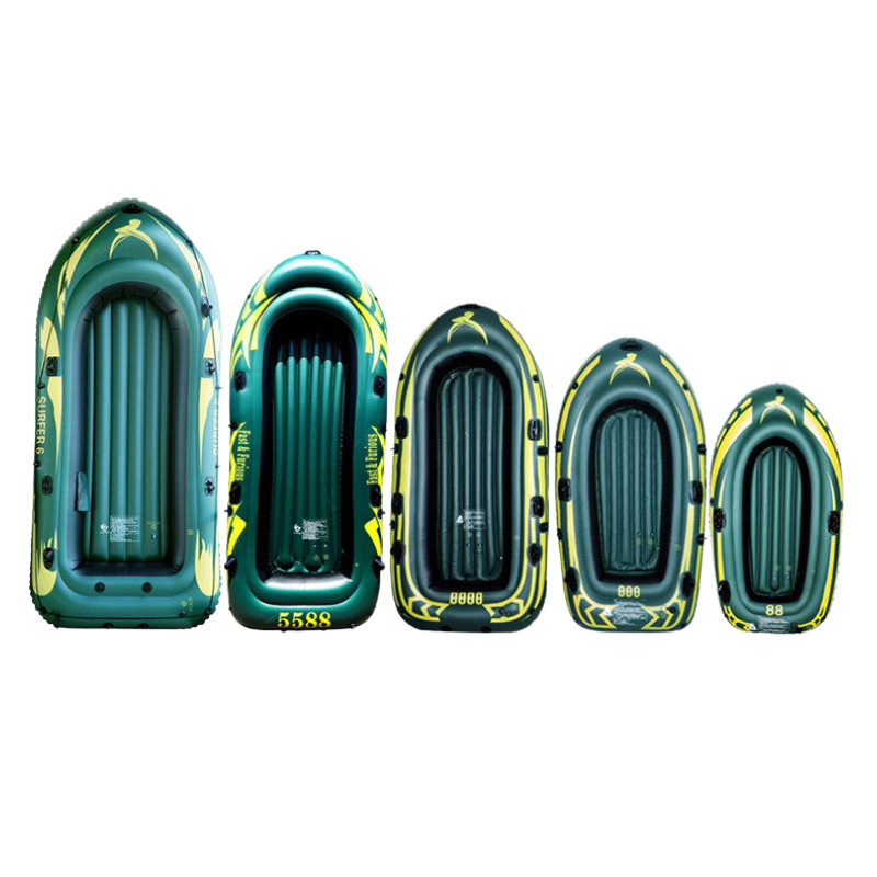 定制充气橡皮艇水上游玩气垫船皮划艇钓鱼船2人多人捕鱼船环保PVC