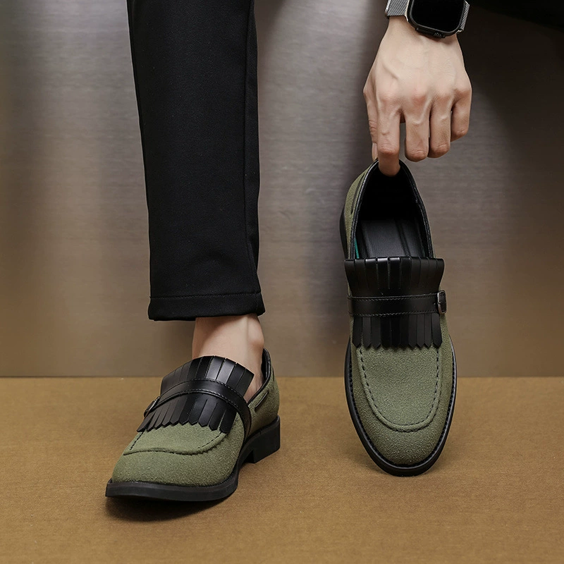 Loafers English style for leisure, универсальные спортивные туфли для кожаной обуви с острым носком