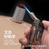 Baicheng Stone Wolf No. 2 Transparent Blue Flame directly rushed to lighter point Moxibustion Cigarette Cigar Cigar Wind Wind Eybolic Snaping Gun