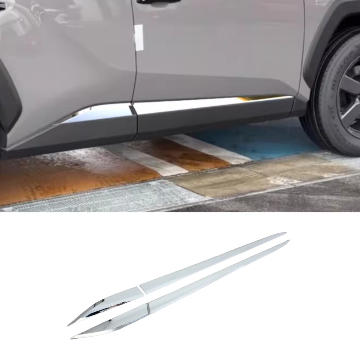 Suitable for 26 New Models of Rav4 Door Handle Frame Covers, Sixth-Generation Wildlander Door Bowl Stickers, Modification Accessories