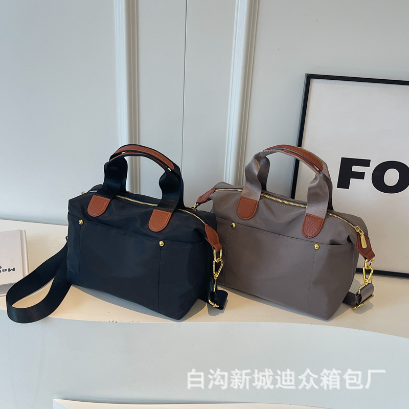 Women's Fashion Retro Trendy Boston Bag 2026 New Arrival Shoulder Handbag Dumpling Bag Lightweight Travel Bag - Thumbnail 3