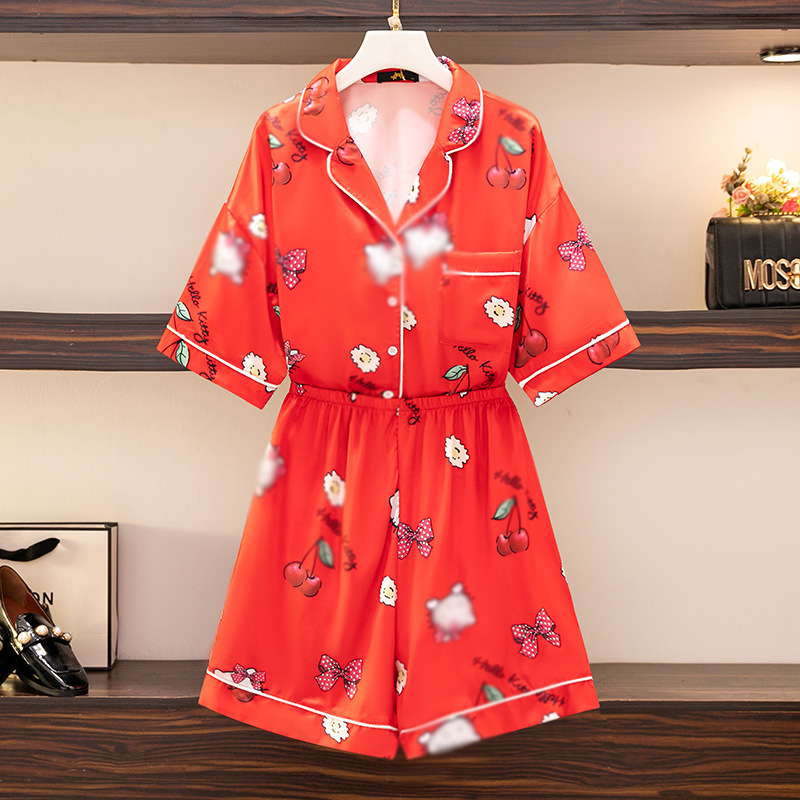 Fat sister Korean Edition Show thin fashion leisure time Two piece set 2022 summer new pattern Large Women's wear Home Furnishings suit
