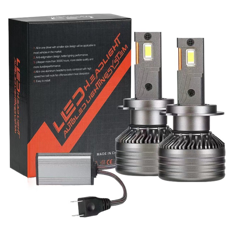 VX40 doble tubo de cobre de alta potencia super brillante proyector coche LED faro h4h1h7led faro H11 9005