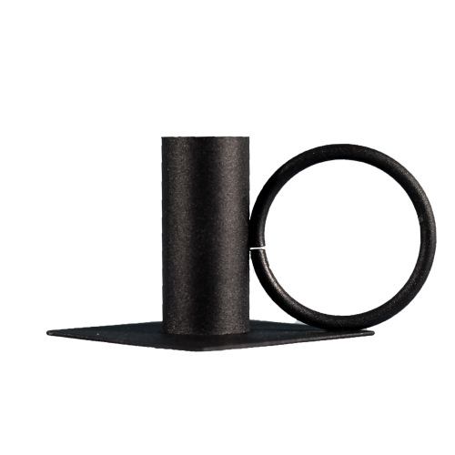 Cross-border new European-style candle stand, metal iron candle stand decoration, aromatherapy container, black candle stand, 2-piece set