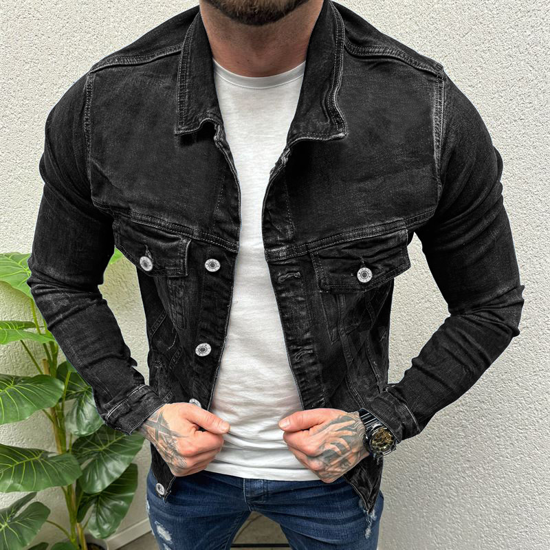 Nuova giacca 2024, giacca in denim da uomo del marchio di moda americano di alta gamma 3641_voghion.com