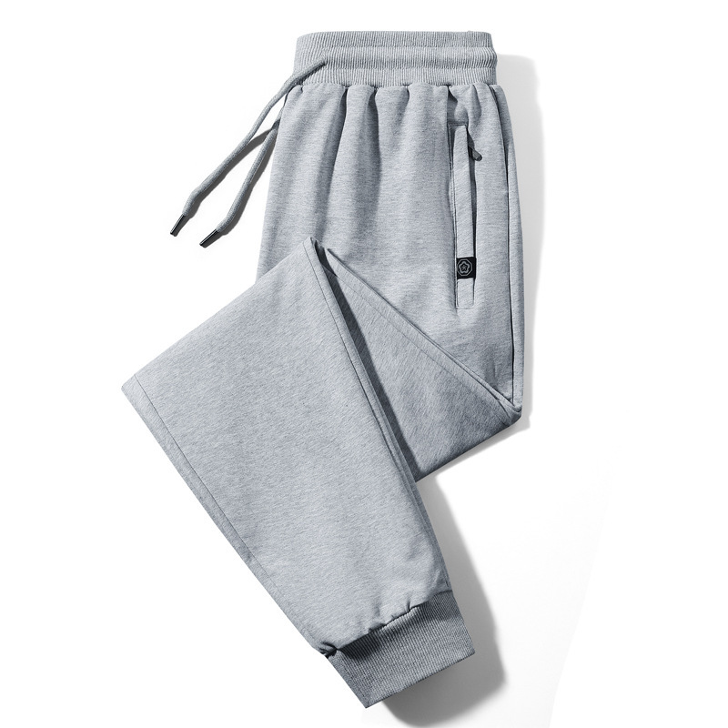 Cross-Border Men's New Style Flat-Leg Casual Pants, Leggings Casual Pants, Large Size Loose Simple Quality Sweatpants Men's Wholesale