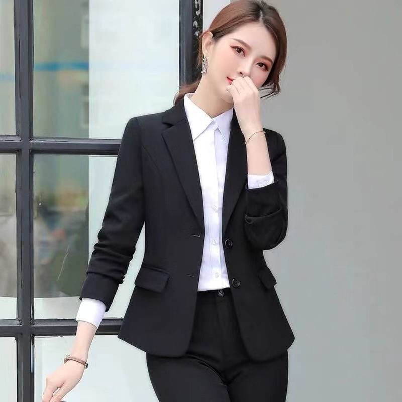 春秋新款小西装外套女职业装学生面试OL白领套装女士工作服西装|undefined